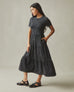 Women's Premium Slub Tiered Dress - Washed Mineral Black